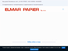 Tablet Screenshot of elmarpapier.pl